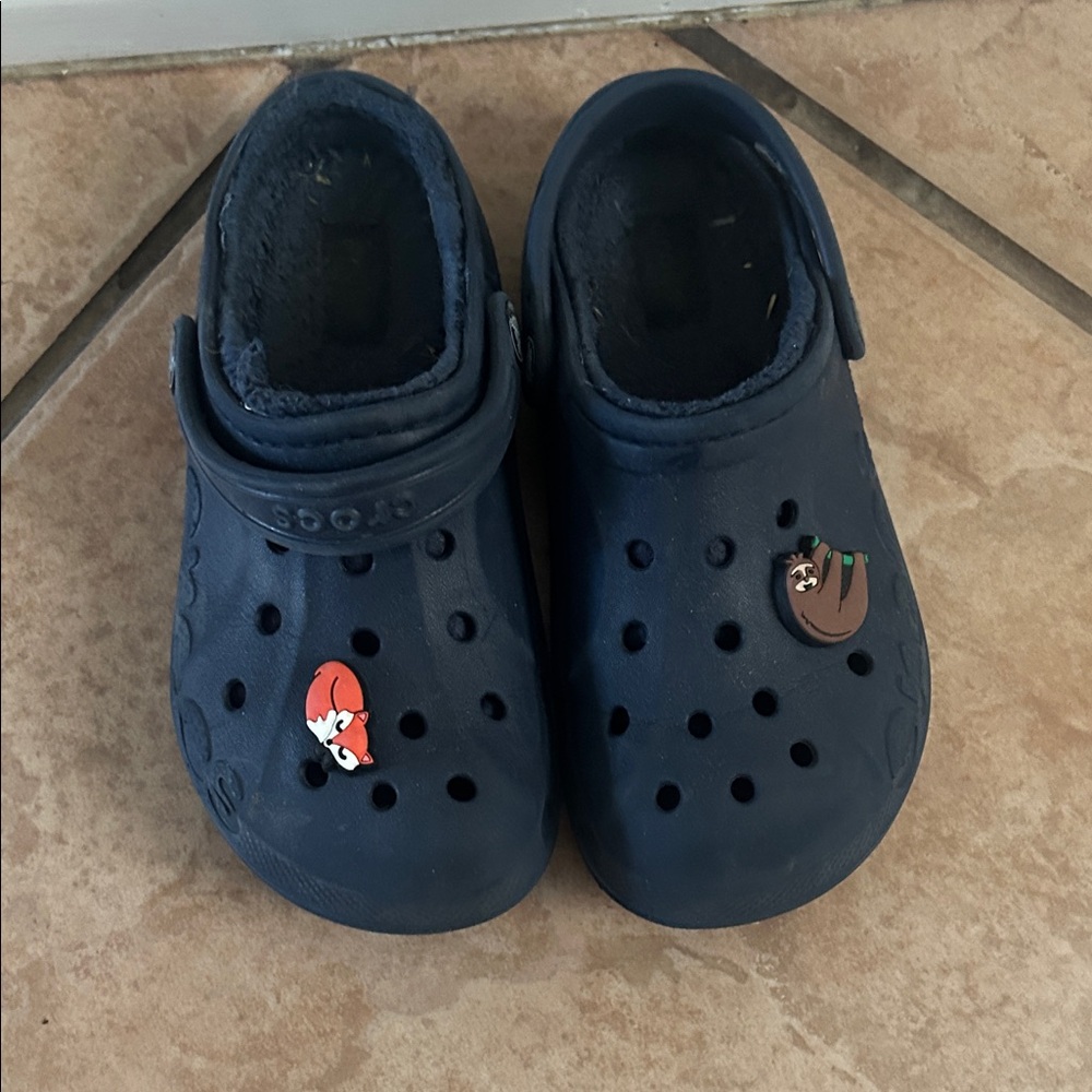 CROCS Kids Navy Blue Water Shoes